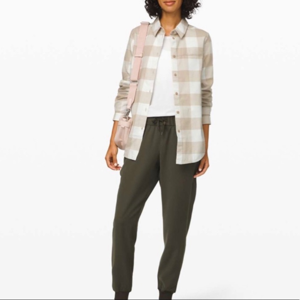 Full day ahead flannel button down- size 4